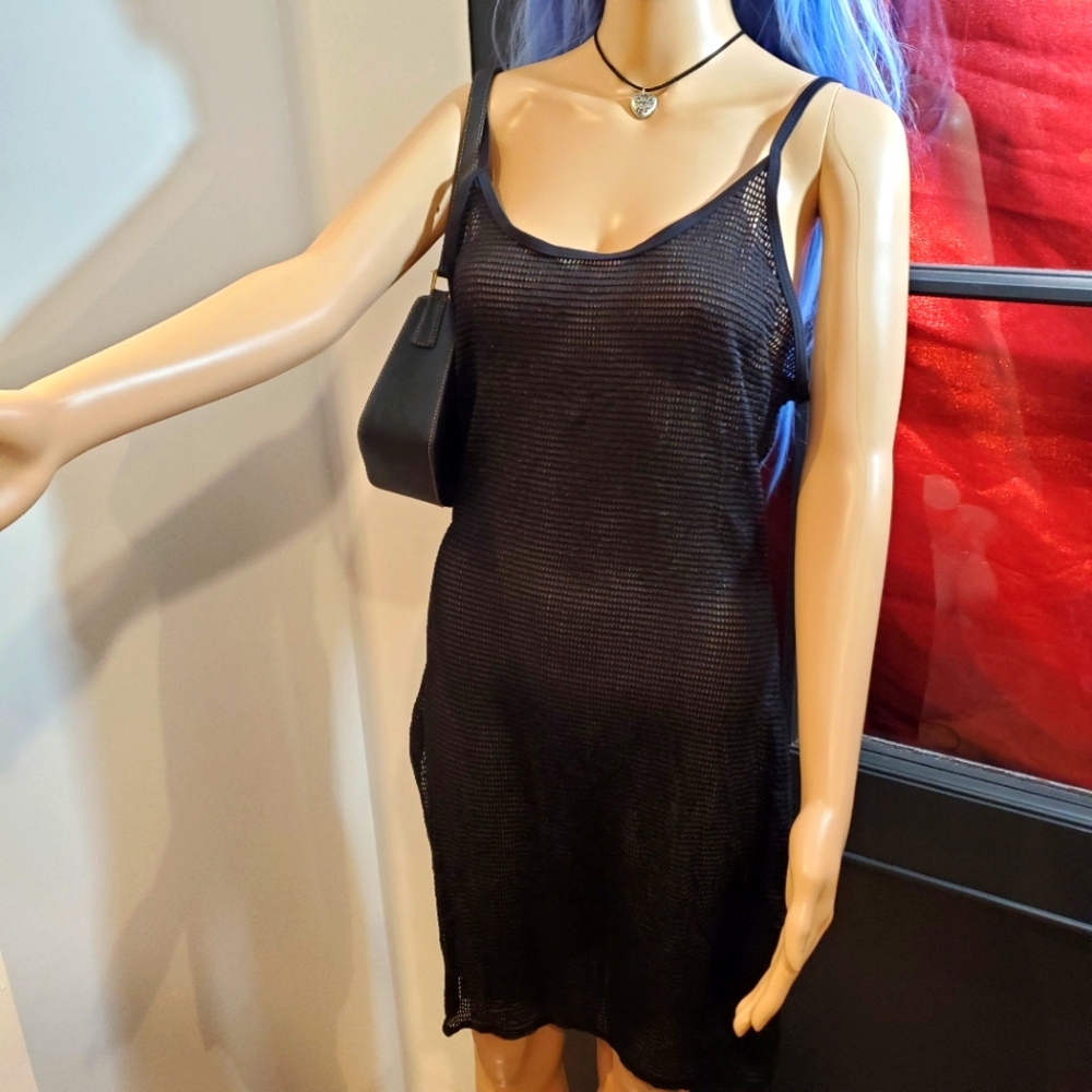 Mesh Dress w Side Slits